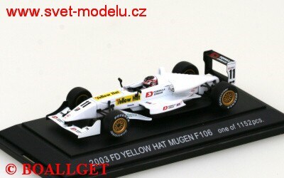 FD YELLOW HAT F106 #11  FORMULA 3 2003