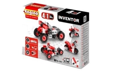 STAVEBNICE ENGINO INVENTOR 4 MODELŮ MOTOCYKLŮ