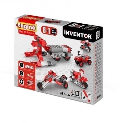 STAVEBNICE ENGINO INVENTOR 8 MODELŮ MOTOCYKLŮ