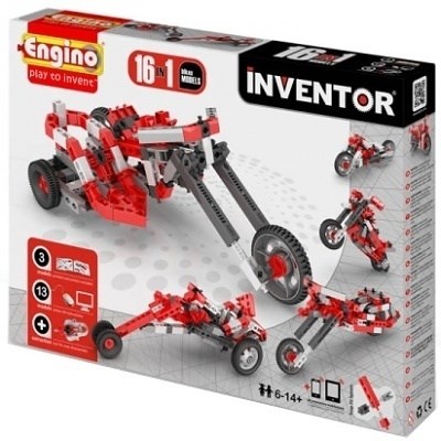 STAVEBNICE ENGINO INVENTOR 16 MODELŮ MOTOCYKLŮ