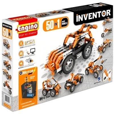 STAVEBNICE ENGINO INVENTOR 50 MODELŮ MOTORIZOVANÝ SET