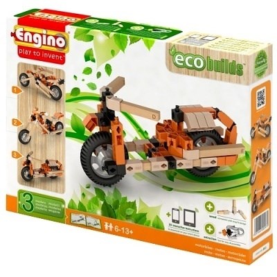 STAVEBNICE ENGINO ECO BUILDS MOTOCYKLY 3 MODELY