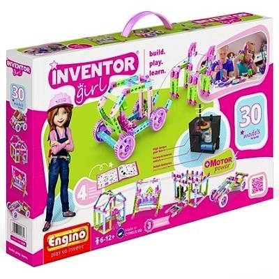 STAVEBNICE ENGINO INVENTOR GIRL 30 MODELŮ MOTORIZOVANÝ SET