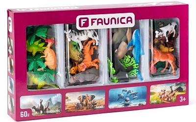 FAUNICA FIGURKY ZVÍŘAT 4 SVĚTY ZVÍŘAT SET