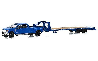 FORD F-350 LARIAT 2019 WITH GOOSENECK TRAILER BLUE