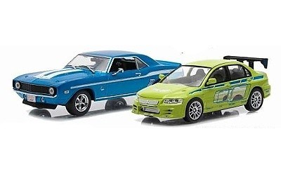 CHEVROLET YENKO CAMARO 1969 & MITSUBISHI LANCER EVO VII SCENE 2002 RYCHLE A ZBĚSILE FAST AND FURIOUS 2003