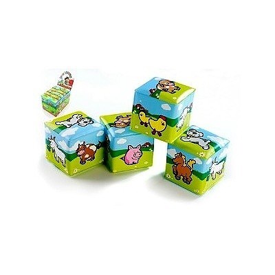 KOSTKA HRACÍ PĚNOVÁ MOJE PRVNÍ ZVÍŘÁTKA 7 CM bez fosfátů