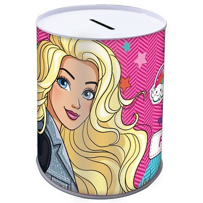 POKLADNIČKA PLECHOVÁ BARBIE