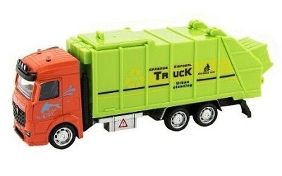 Kamion s návěsem 20 - 23 cm kov/plast na zpětné natažení