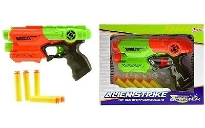 Pistole na pěnové náboje plast 20 cm