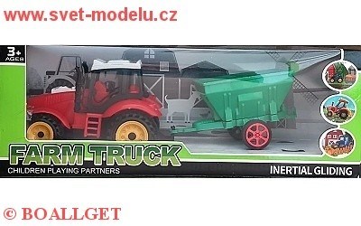 TRAKTOR S PŘÍVĚSEM NA SYPKÉ HMOTY