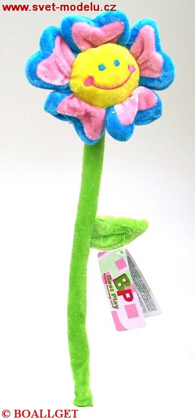 KVĚTINA RŮŽOVÁ PLYŠOVÁ