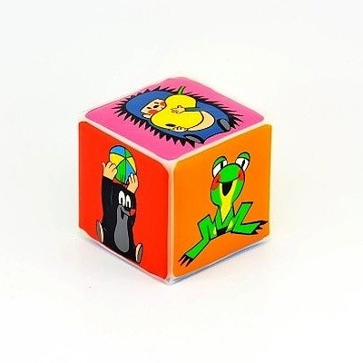 KOSTKA HRACÍ PĚNOVÁ KRTEK 7 CM