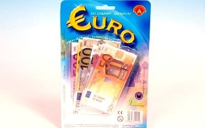 Peníze Euro dětské