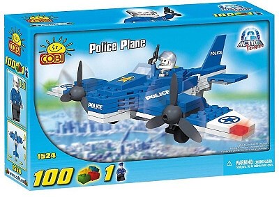 POLICEJNÍ LETADLO DVOUMOTOROVÉ ACTION TOWN COBI 1524