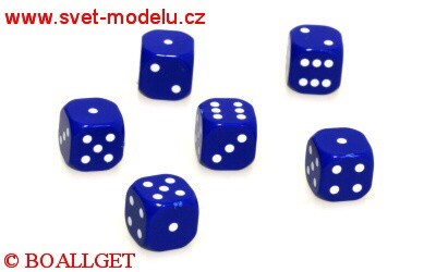 HRACÍ KOSTKY 6ks