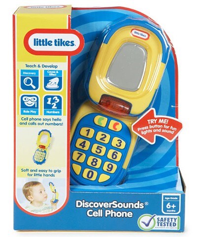 TELEFON ZVUKOVÝ SE ZRCÁTKEM MODRÝ