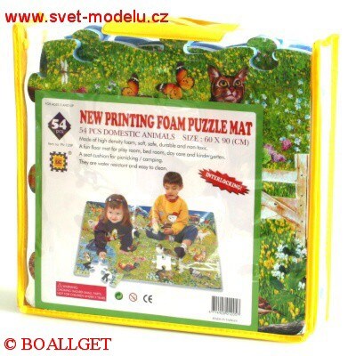 PUZZLE PĚNOVÉ ZVÍŘATA 6 DÍLŮ 54 ZVÍŘAT
