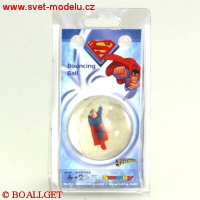 SKÁKACÍ KULIČKA S FIGURKOU SUPERMAN