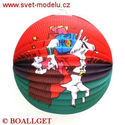 Lampion koule 25 cm 1. vzor