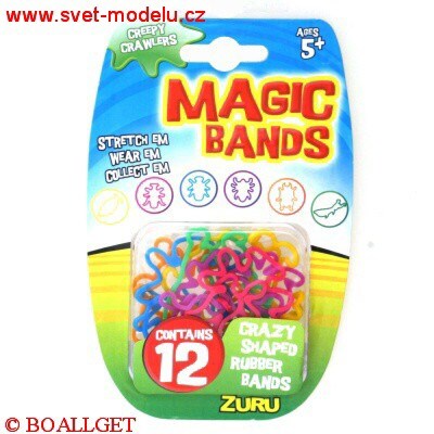 MAGICKÉ GUMIČKY MAGIC BANDS CREEPY CRAWLERS 12 kusů v balení