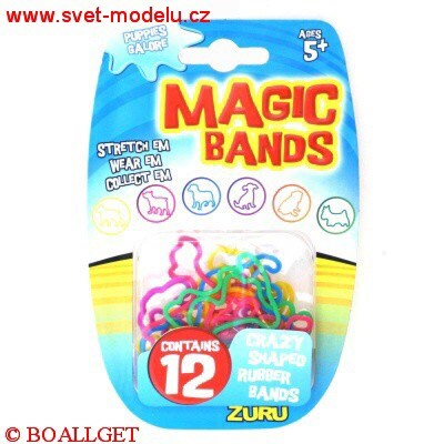 MAGICKÉ GUMIČKY MAGIC BANDS PUPPIES GALORE 12 kusů v balení