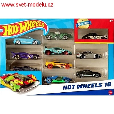 HOTWHEELS AUTÍČKA 10-PACK
