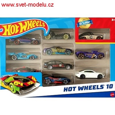 HOTWHEELS AUTÍČKA 10-PACK