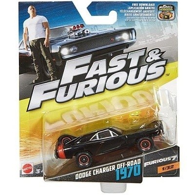 HOTWHEELS AUTÍČKO DODGE CHARGER OFF ROAD 1970 FAST & FURIOUS 7  RYCHLE A ZBĚSILE 7
