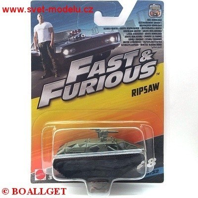 HOTWHEELS AUTKO RIPSAW FAST & FURIOUS 8  RYCHLE A ZBSILE 8