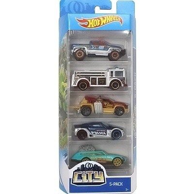 HOTWHEELS AUTÍČKA 5-PACK CITY