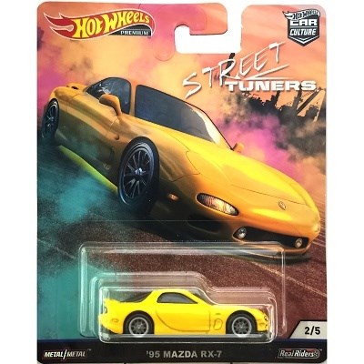 AUTÍČKO HOTWHEELS PREMIUM STREET TUNERS MAZDA RX-7 1995