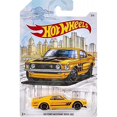 AUTÍČKO HOTWHEELS FORD MUSTANG BOSS 302 1969 DETROIT MUSCLE SERIES