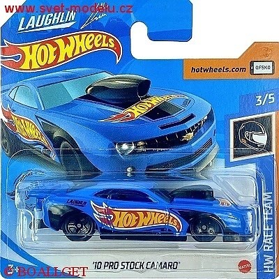 AUTÍČKO HOTWHEELS HW RACE TEAM PRO STOCK CAMARO 2010