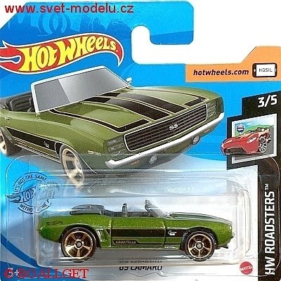AUTÍČKO HOTWHEELS HW ROADSTERS CHEVROLET CAMARO 1969
