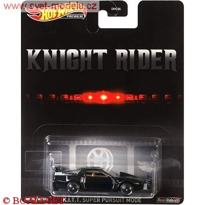 AUTÍČKO HOTWHEELS PREMIUM KNIGHT RIDER KITT SUPER PURSUIT MODE