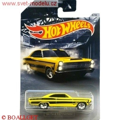 AUTÍČKO HOTWHEELS AMERICAN STEEL FORD 427 FAIRLANE 1966