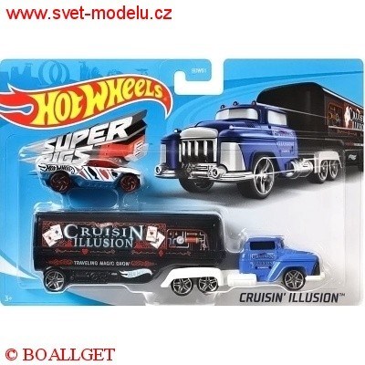 AUTÍČKO HOTWHEELS SUPER RIGS CRUISIN ILLUSION