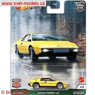 AUTÍČKO HOTWHEELS BRITISH HORSE POWER LOTUS ESPRIT S1