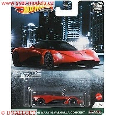 AUTÍČKO HOTWHEELS PREMIUM EXOTIC ENVY ASTON MARTIN VALHALLA CONCEPT