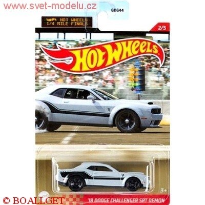 AUTÍČKO HOTWHEELS 1/4 MILE FINALS DODGE CHALLENGER SRT DEMON