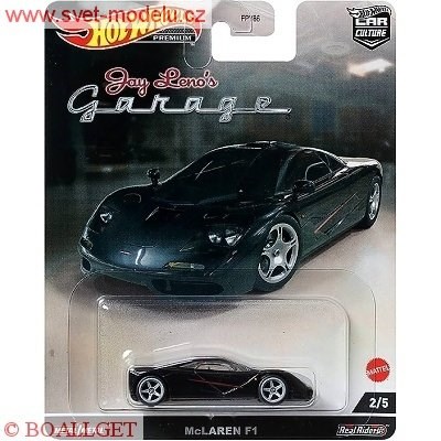 AUTÍČKO HOTWHEELS PREMIUM CAR CULTURE JAY LENOS GARAGE MCLAREN F1 BLACK