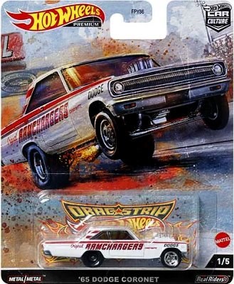 AUTÍČKO HOT WHEELS PREMIUM HCK24 CAR CULTURE DRAG STRIP DODGE CORONET 1965