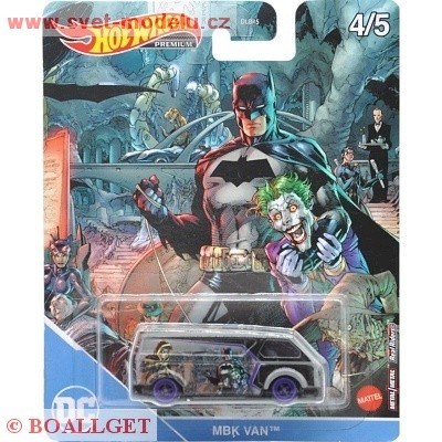 AUTÍČKO HOTWHEELS PREMIUM BATMAN MBK VAN
