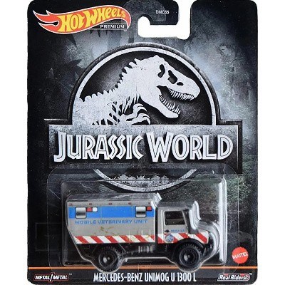 AUTÍČKO HOTWHEELS PREMIUM JURASSIC WORLD MERCEDES-BENZ UNIMOG U 1300 L