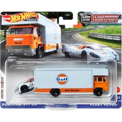 AUTÍČKO HOTWHEELS TEAM TRANSPORT FLEET FLYER PORSCHE 917 LH