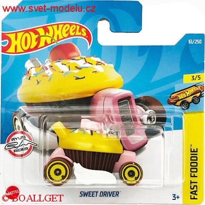 AUTÍČKO HOTWHEELS FAST FOODIE SWEET DRIVER