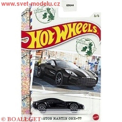 AUTÍČKO HOTWHEELS SUPERCARS ASTON MARTIN ONE-77 BLACK