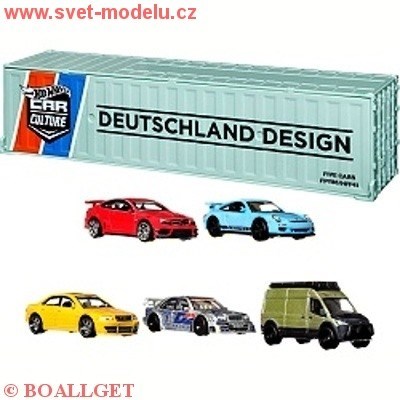 AUTÍČKO HOTWHEELS PREMIUM CAR CULTURE DEUTSCHLAND DESIGN 5-PACK