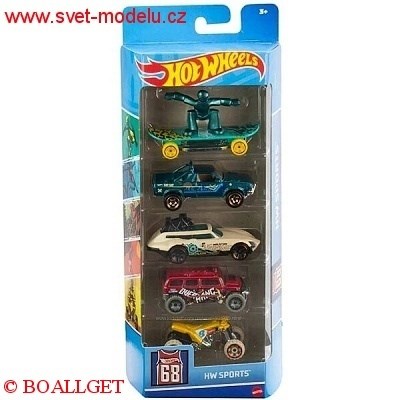 HOTWHEELS AUTÍČKA 5-PACK HW SPORTS
